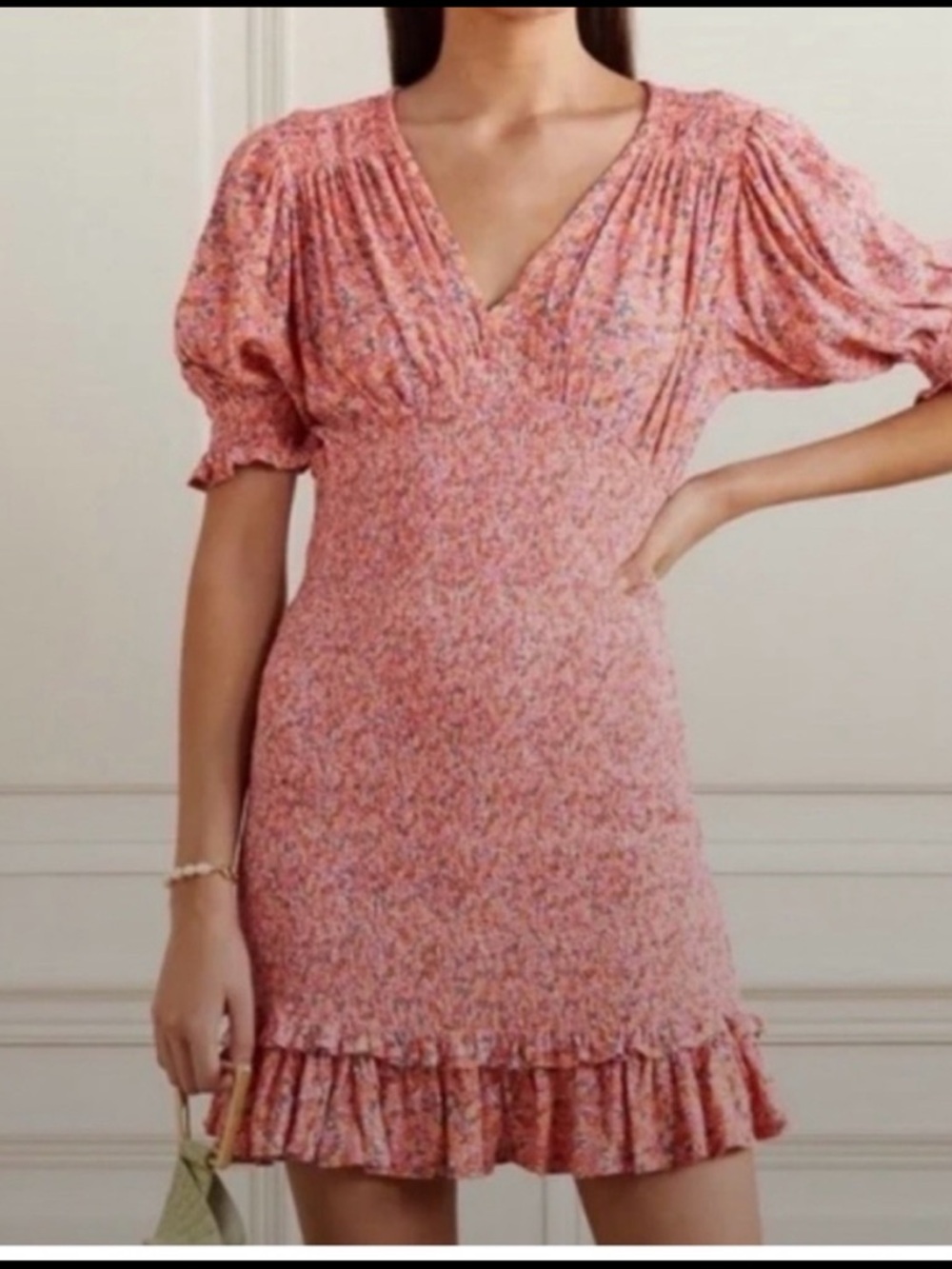 NWT FAITHFUL the BRAND Margherita Floral Ditsy Smocked Mini Dress S (4) - Picture 10 of 12